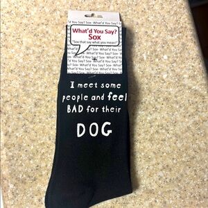 Black Dog-Themed Socks Human Clothing Accessory